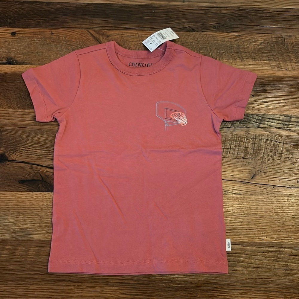 J Crew Crewcuts Shirt Youth Size XXS (2-3) red Cotton Short Sleeve Tee